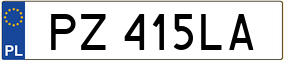Truck License Plate